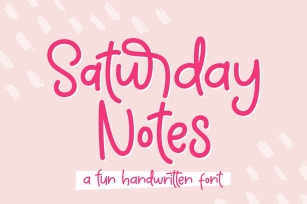 Saturday Notes Font Download