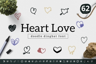 Heart Love Dingbat Font Download