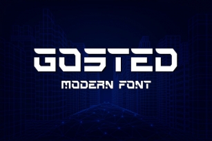 Gosted - Modern display font Font Download