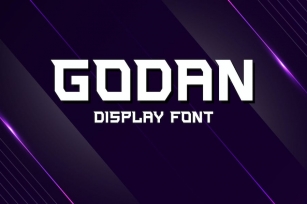 Godan - Modern display font Font Download