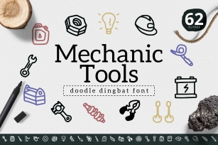 Mechanic Tools Dingbat Font Download
