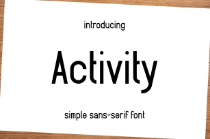 Activity Font Download