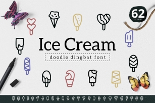 Ice Cream Dingbat Font Download