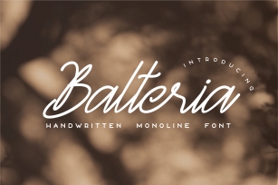 Balteria Sulbarline Font Download