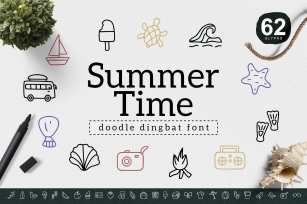 Summer Time Dingbat Font Download