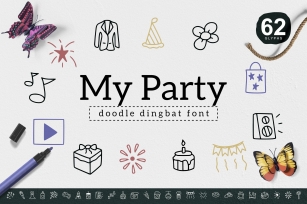 My Party Dingbat Font Download
