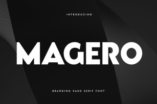 Magero - Branding Sans Serif Font Font Download