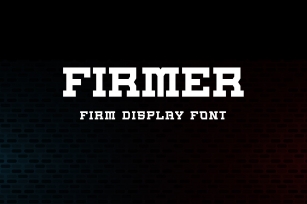 Firmer Font Download