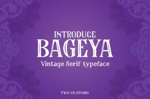 Bageya - Vintage Serif Typeface Font Download