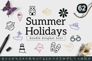 Summer Holidays Dingbat Font Download