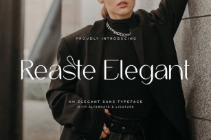 Reaste Elegant - An Elegant Sans Typeface Font Download