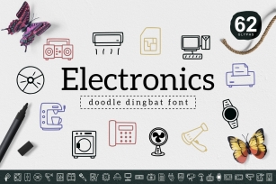 Electronics Dingbat Font Download
