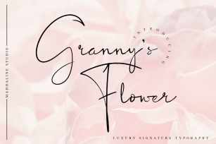 Granny 's Flower Font Download