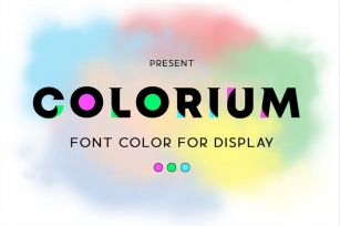 Colorium - Display Font Font Download