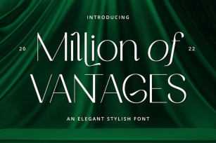 Million of Vantages Font Download