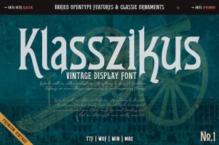 Klasszikus Vintage Font Font Download