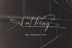 Anthony Font Download