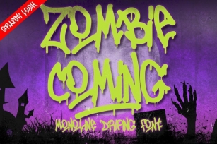 Zombie Coming Font Download