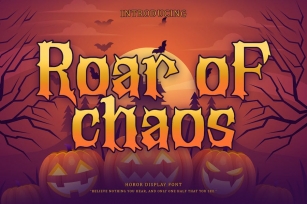 Roar Of Chaos - Horor Display Font Font Download
