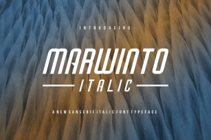 Marwinto Italic Font Download