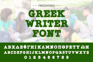Greek Writer Font Download