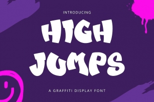 High Jumps - A Graffiti Display Font Font Download
