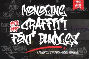 Monoline Graffiti Bundle Font Download