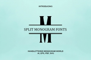 Split Monogram s Font Download
