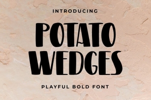 Potato wedges Font Download