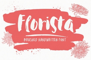 Florista Brush Font Duo Font Download