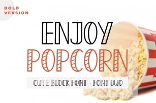 Enjoy Popcorn Bold Font Download