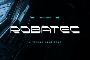 Robatec - Techno Futuristic / Sci-fi Game Font Font Download