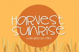 Harvest Sunrise Handwritten Font Download