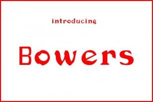 Bowers Font Download