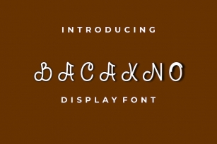 BACAKNO Font Font Download