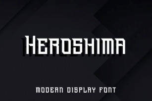 Heroshima - Modern Display Font Font Download