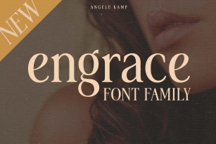 Engrace serif font family typeface Font Download