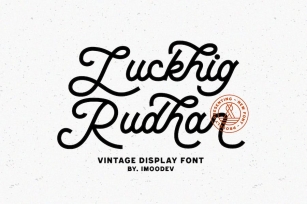 Luckhig Rudhar - Creative Cursive Fonts Font Download