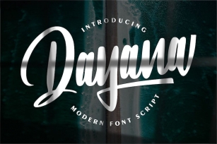 Dayana | Modern Font Script Font Download
