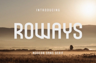Roways -Modern Sans Serif Font Download