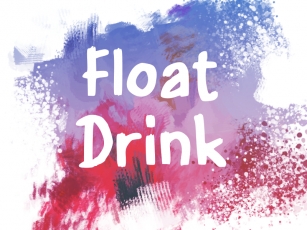 F Float Drink Font Download