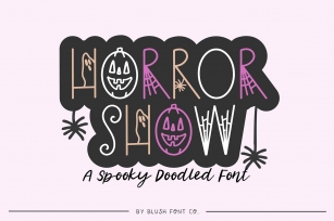 HORROR SHOW Spooky Doodled Halloween Font Download