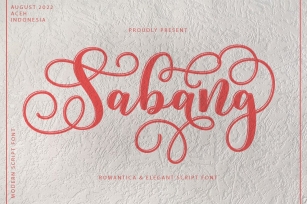 Sabang Script Font Download