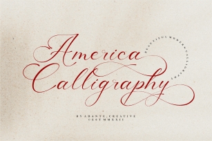 America Calligraphy Font Download