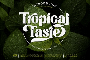 Tropical Taste Font Download