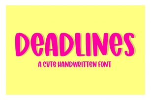 Deadlines Font Download