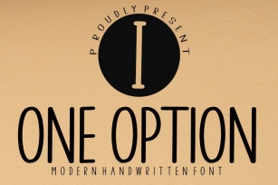 One Option Font Download