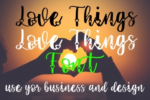 Love Things Font Download