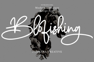 Blofishing Modern Signature Script Font Download