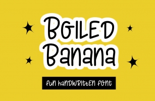 Boiled Banana Font Download